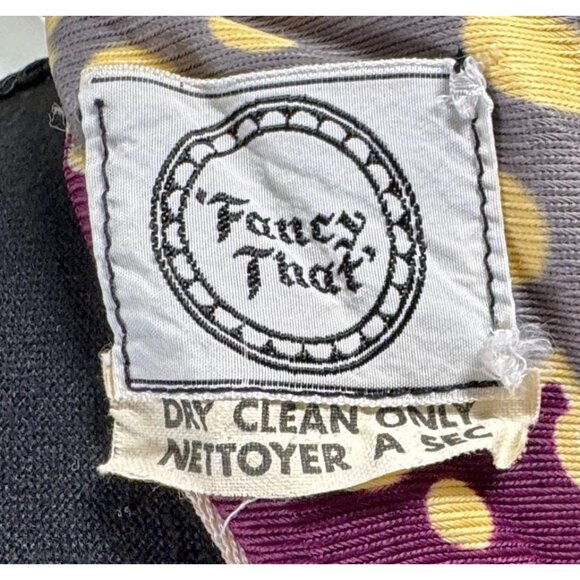 Vintage 70s dress, coral, grey, yellow floral, boho maxi with empire waist - Picture 10 of 10